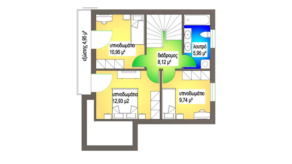 ΚΑΤΟΨΗ ΟΡΟΦΟΥ 58,40 Μ²