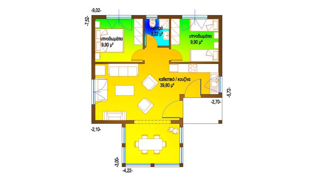 ΚΑΤΟΨΗ ΙΣΟΓΕΙΟΥ 75,63 Μ²