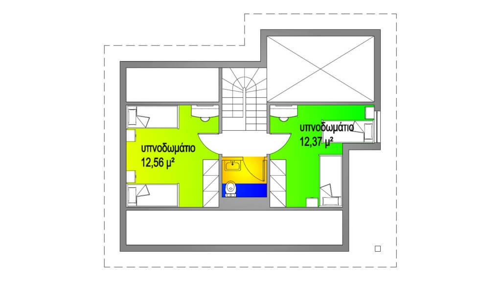 ΚΑΤΟΨΗ ΟΡΟΦΟΥ 40,61 Μ²