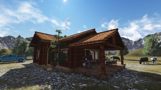 ΣΧΕΔΙΑ ΞΥΛΙΝΩΝ ΣΠΙΤΙΩΝ, easy green, prokat, προκάτ, σπίτι, ισόγειο, σαλέ