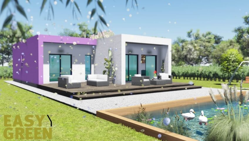 Prisma 100 ,prokat, προκάτ, προκατασκευασμένο σπίτι, easy green, ισόγειο, bauhaus