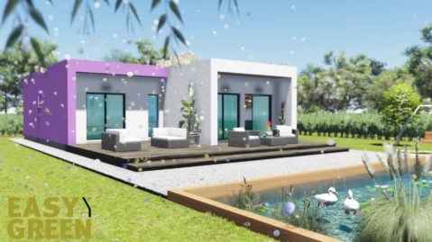 Prisma 100 ,prokat, προκάτ, προκατασκευασμένο σπίτι, easy green, ισόγειο, bauhaus