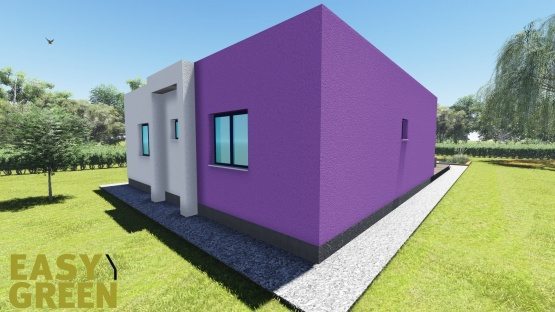 Prisma 100 ,prokat, προκάτ, προκατασκευασμένο σπίτι, easy green, ισόγειο, bauhaus
